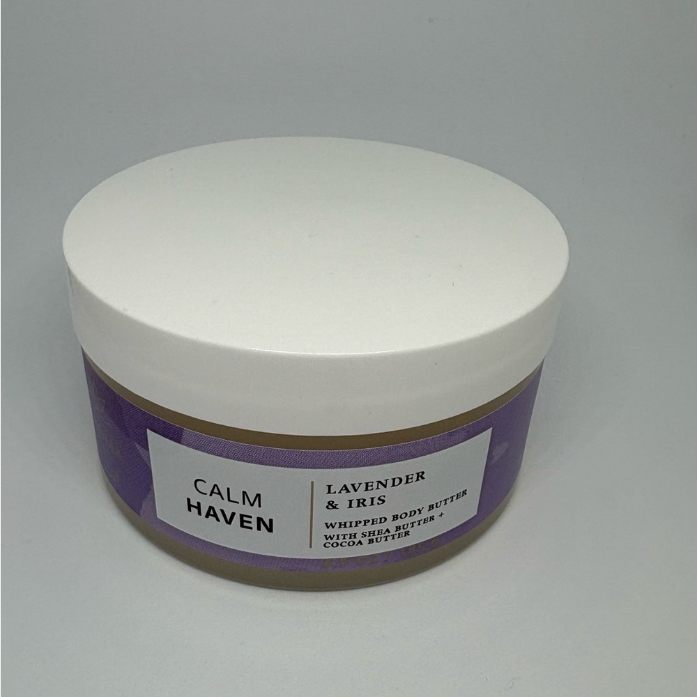Calm Haven Lavender & Iris Bath And Body Works Aroma Whipped Body Butter 6.5 oz